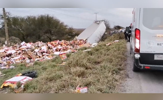 Trágica MUERTE: trailero pierde la vida APLASTADO en la Reynosa-San Fernando