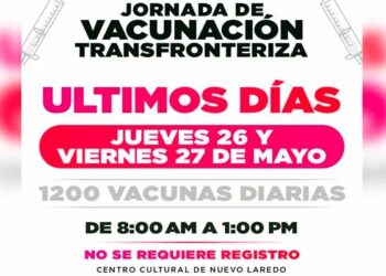 ¡Últimos días! Quedan jueves y viernes para vacunación transfronteriza vs COVID en NLD