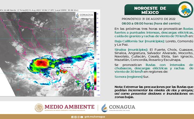 ¡Carga el paraguas!: se pronostican lluvias en varios estados del país