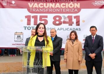 Culmina campaña de vacunación transfronteriza 2022 en NLD con más de 115 mil beneficiados