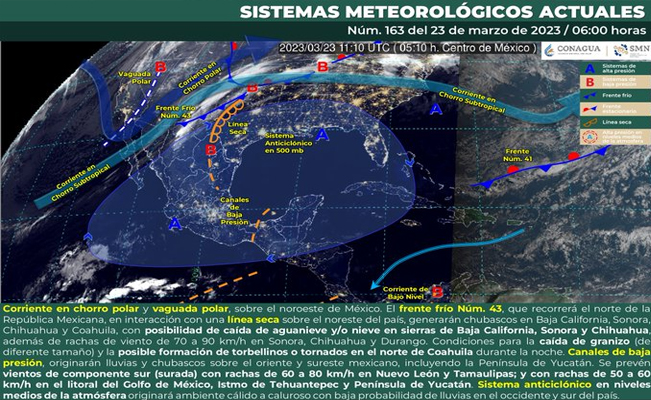 ¡Prepárate!: se esperan lluvias con chubascos y rachas fuertes de viento