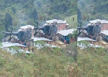 VIDEO. En Colombia, helicóptero militar cae sobre vivienda